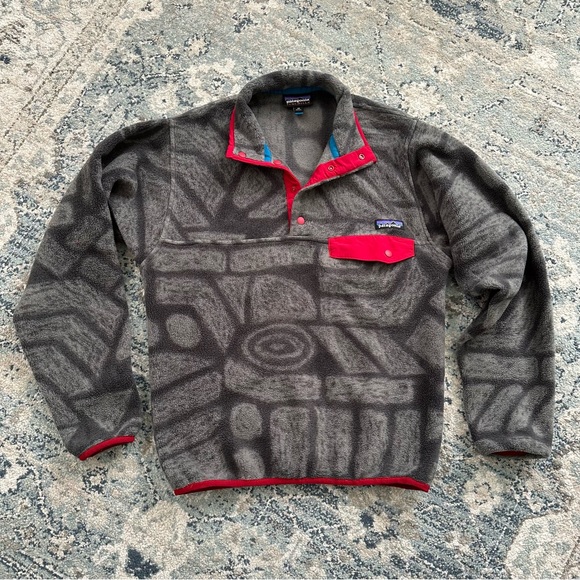 Patagonia Other - Patagonia printed synchilla snap-T pullover sweater